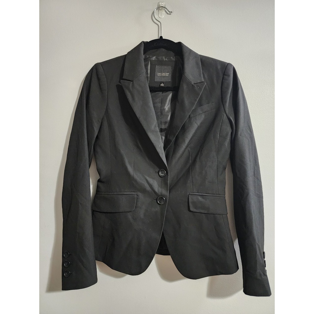 The Limited Black Collection Blazer Women 0 Two Button Suit Jacket J965964 2012